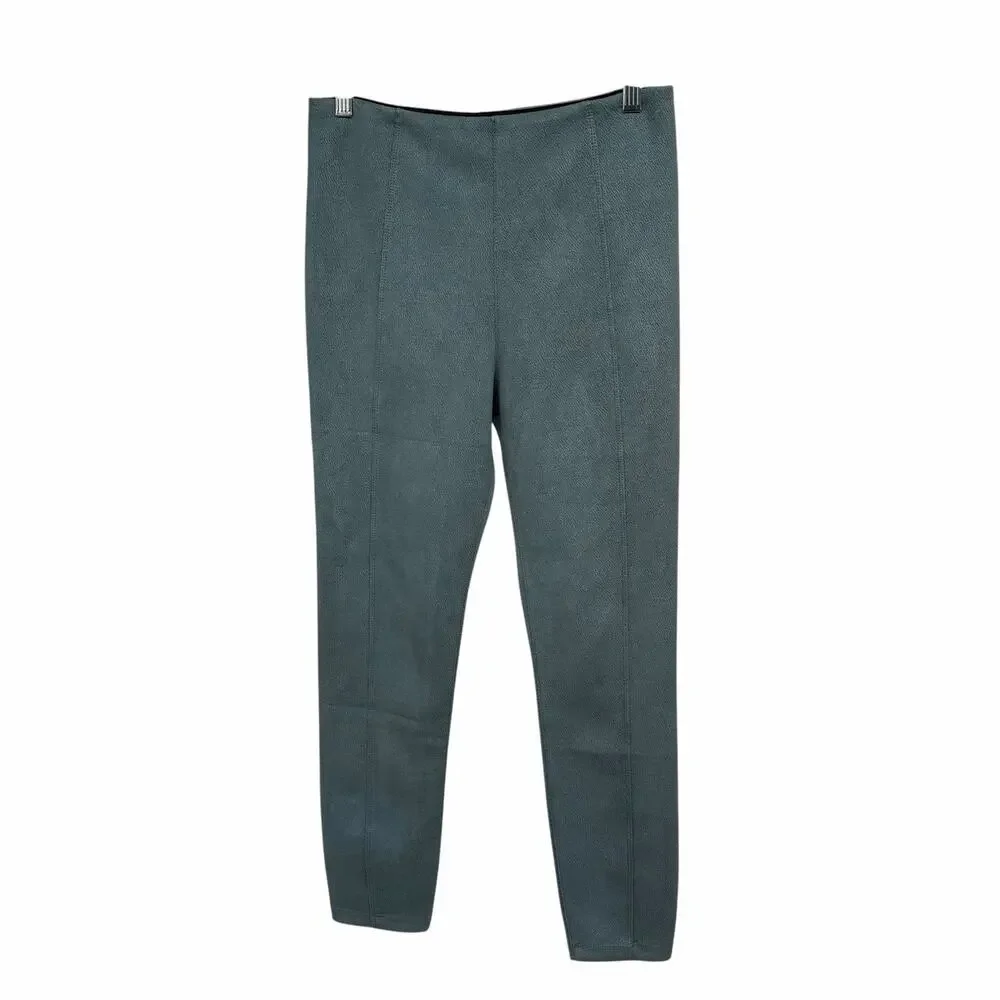 Liverpool Reese Faux Suede Slate Blue Ankle Leggings Slate Size 6P